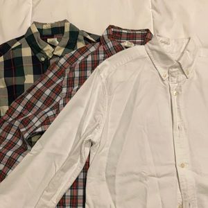 J crew/crew cuts/size 14 /3 long sleeve shirts
